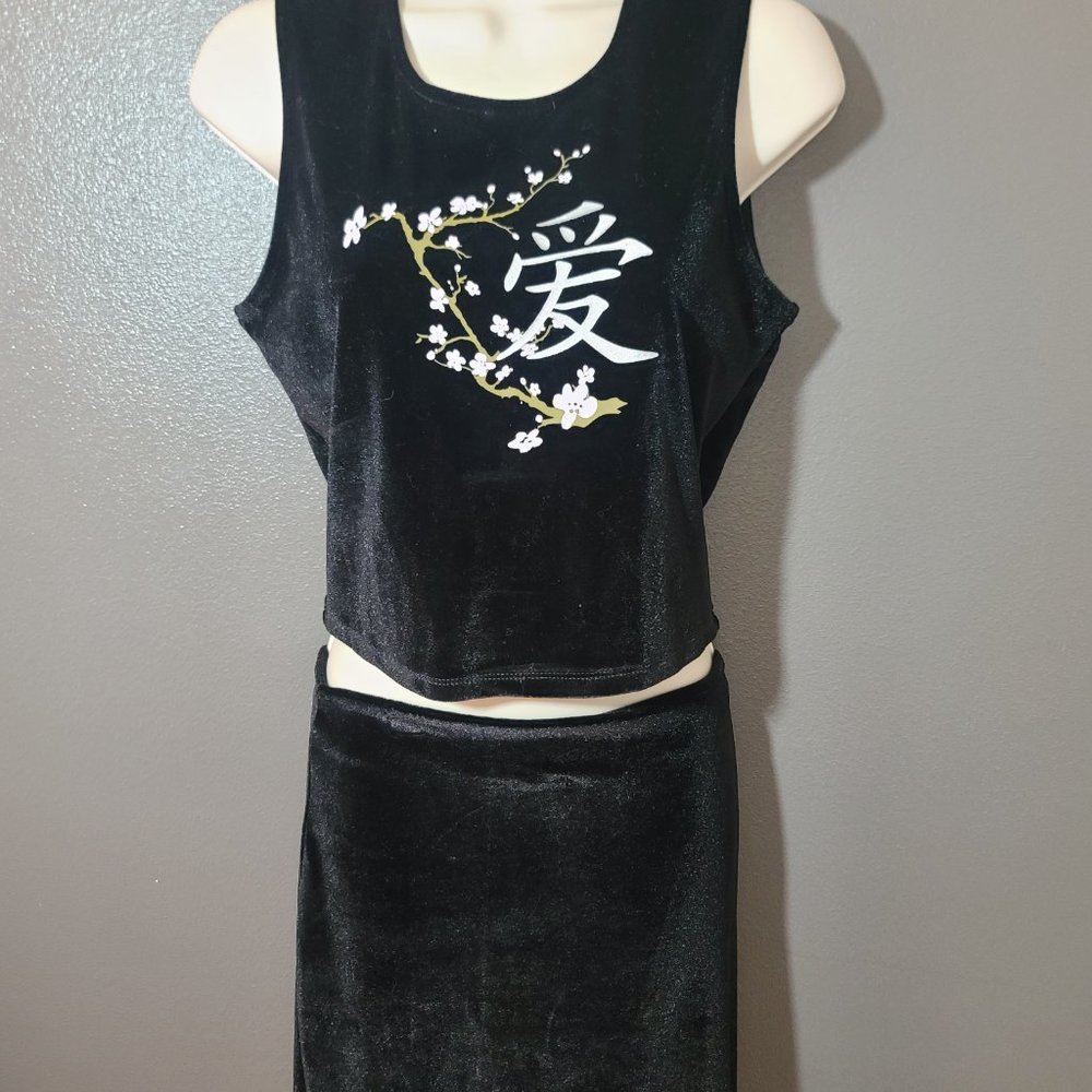 NWT Dolls Kill dELiA*s Brand Cherry Pop Crop Top & Maxi Skirt Set - Picture 11 of 14